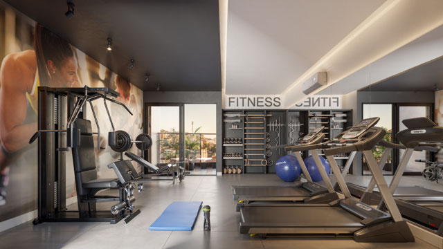 Espaço fitness do Flow São Pedro